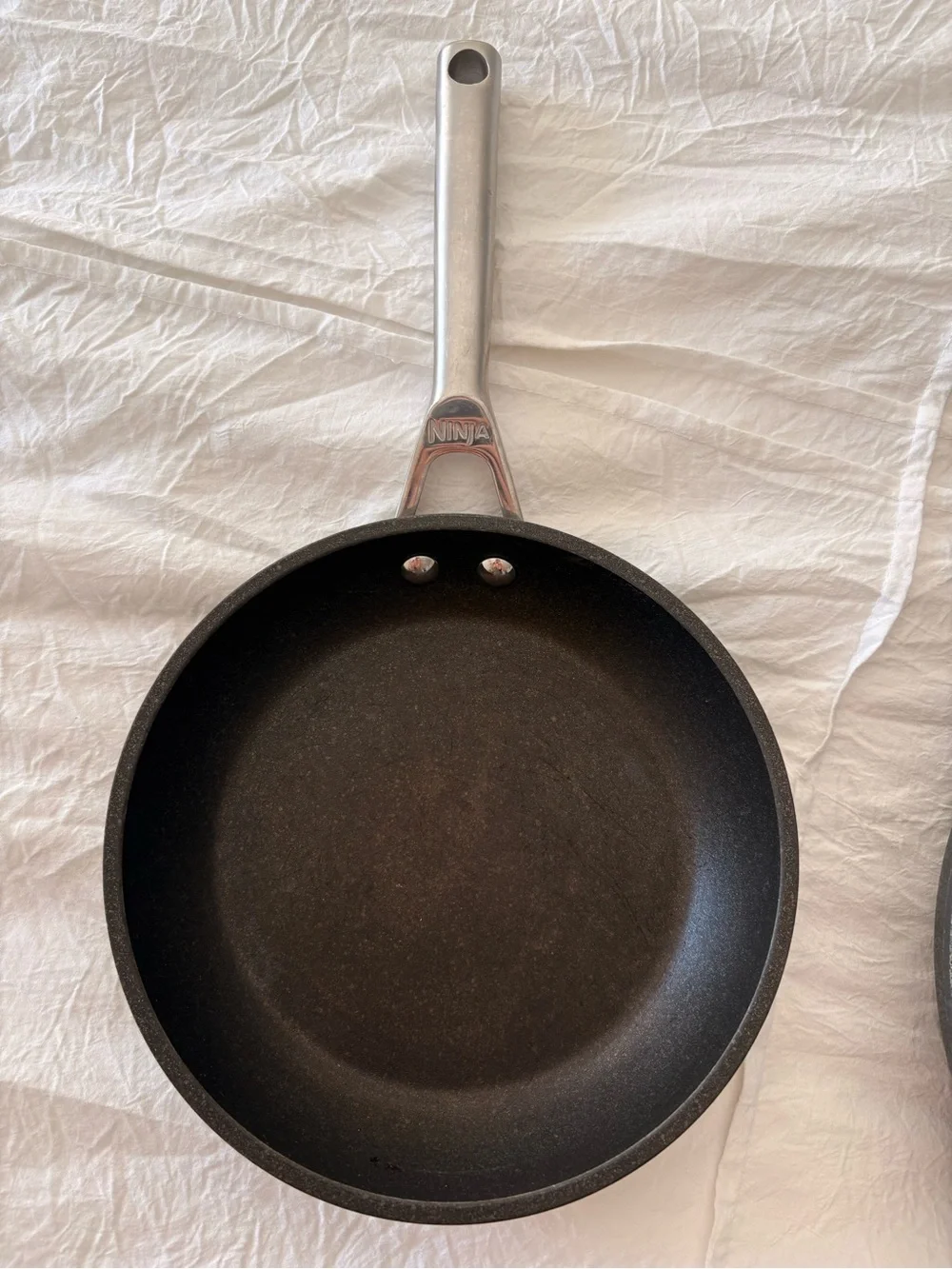 Ninja Black Frying Pan Set with Silver Handles - 2-Piece